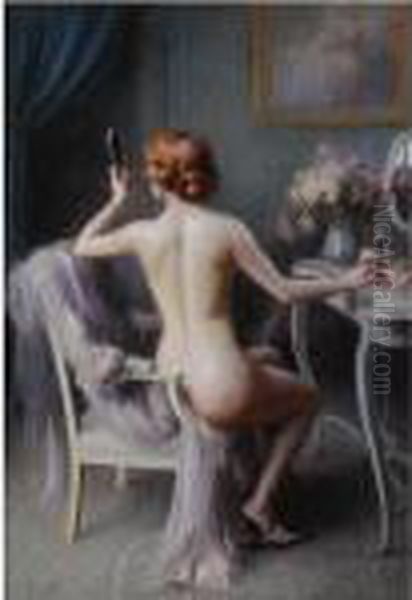 Nu Feminin Oil Painting by Delphin Enjolras