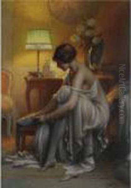 Premiers Apprets Oil Painting by Delphin Enjolras