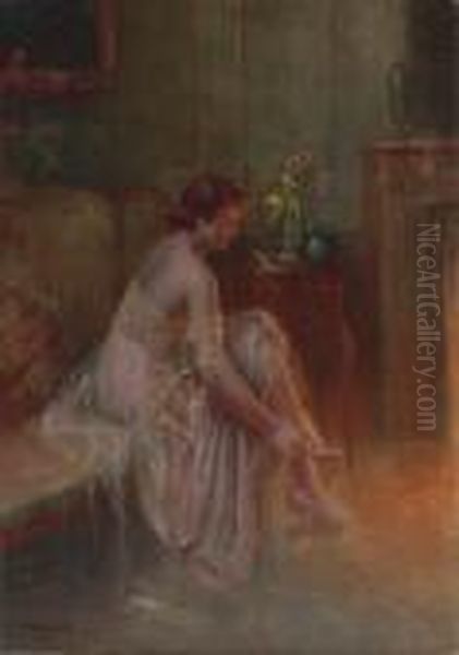 La Chaussure Oil Painting by Delphin Enjolras