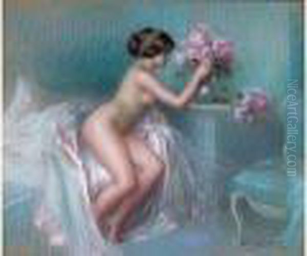 Jeune Femme Oil Painting by Delphin Enjolras