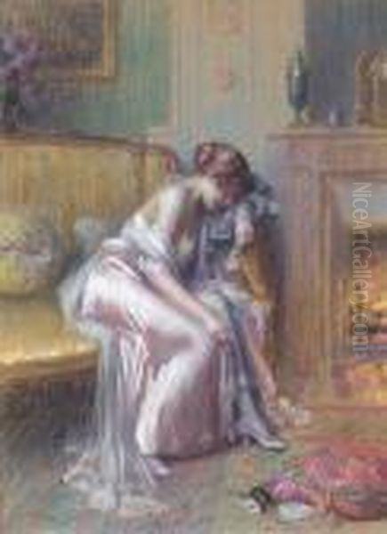 Retour Du Bal Oil Painting by Delphin Enjolras