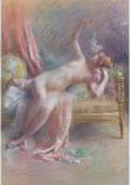 Nu Allongee Oil Painting by Delphin Enjolras