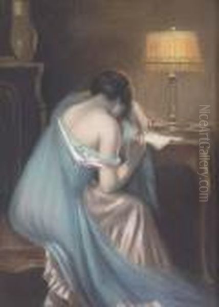 Missing A Loved One Oil Painting by Delphin Enjolras