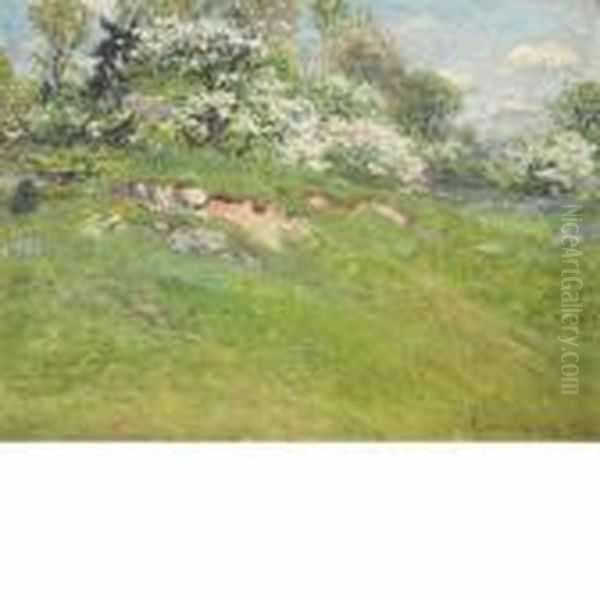 Spring In New England Oil Painting by John Joseph Enneking