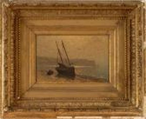 Fishing Boat Oil Painting by John Joseph Enneking