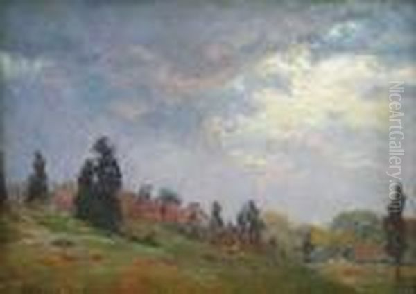 Sunlit
Landscape Oil Painting by John Joseph Enneking