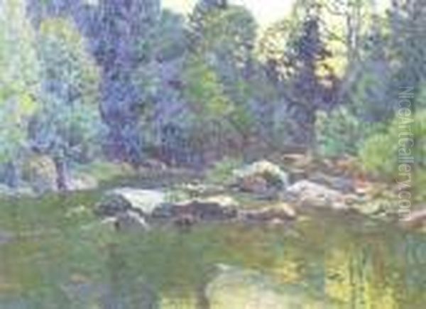 The Trout Brook Oil Painting by John Joseph Enneking