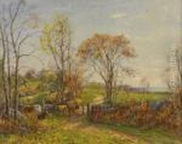 Pastoral Scene Oil Painting by John Joseph Enneking