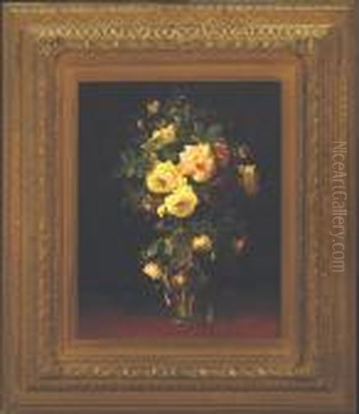 Flowers Oil Painting by John Joseph Enneking