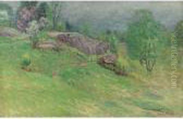 Resurrection Rock, Hyde Park Oil Painting by John Joseph Enneking