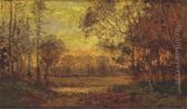 Autumn's Glow Oil Painting by John Joseph Enneking