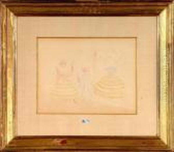 Trois Femmes Oil Painting by James Ensor