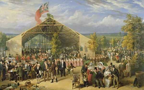 The Annual Fete of the Licensed Victuallers School Oil Painting by E. F. Lambert