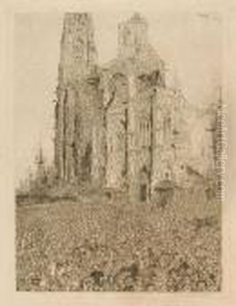 Lacathedrale Oil Painting by James Ensor