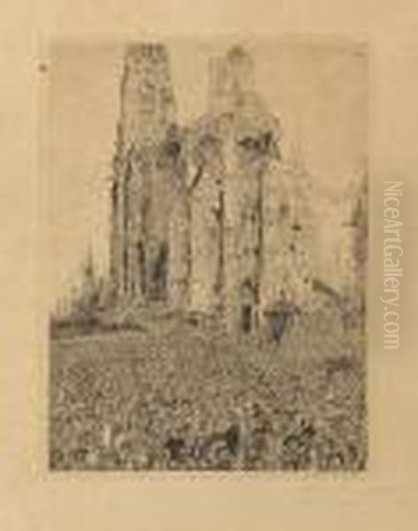 La Cathedrale (zweitefassung) Oil Painting by James Ensor