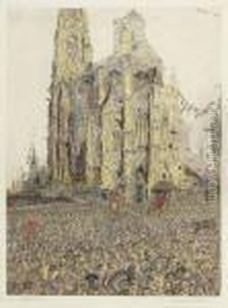 La Cathedrale Oil Painting by James Ensor