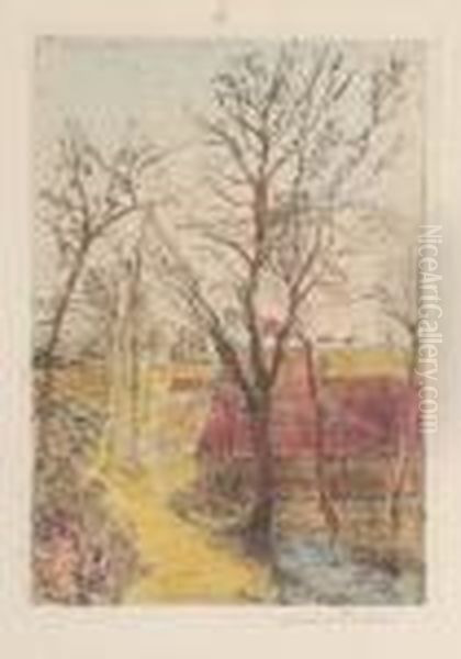 Sentier A Groenendael Oil Painting by James Ensor