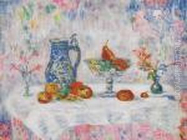 Nature Morte Aux Bibelots Oil Painting by James Ensor