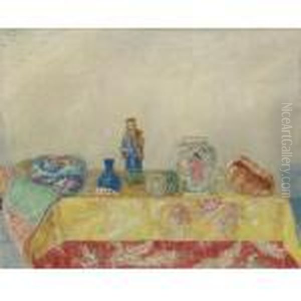 Magots, Pots Et Coquillages Oil Painting by James Ensor