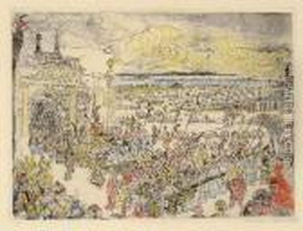 Triomphe Romain Oil Painting by James Ensor