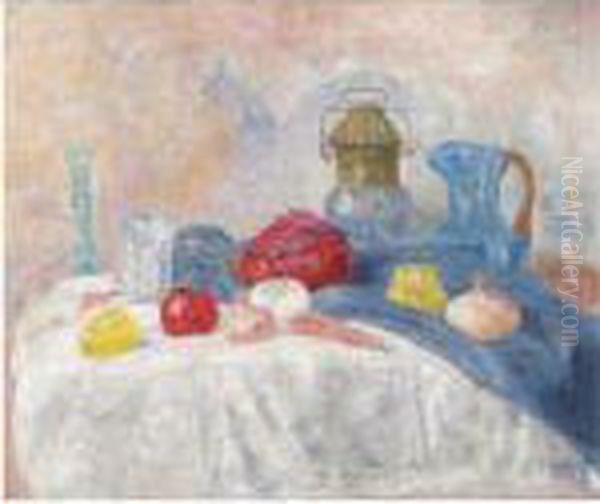 Nature Morte A La Lanterne Oil Painting by James Ensor