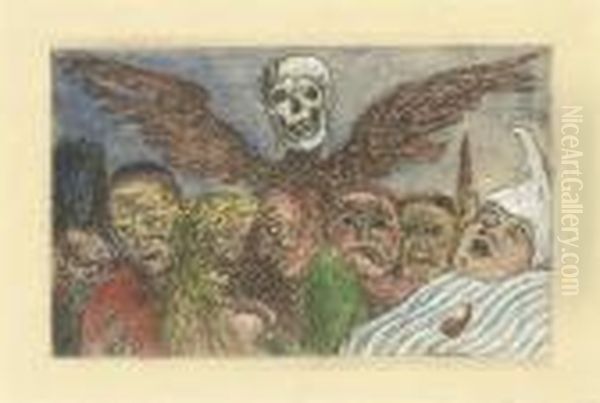 Les Peches Capitaux Domines Par La Mort, From Les Peches Capitaux by James Ensor