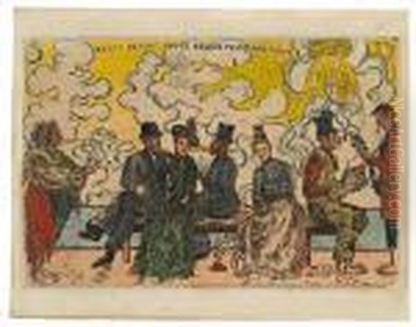 Peste Dessous, Peste Dessus, Peste Partout by James Ensor