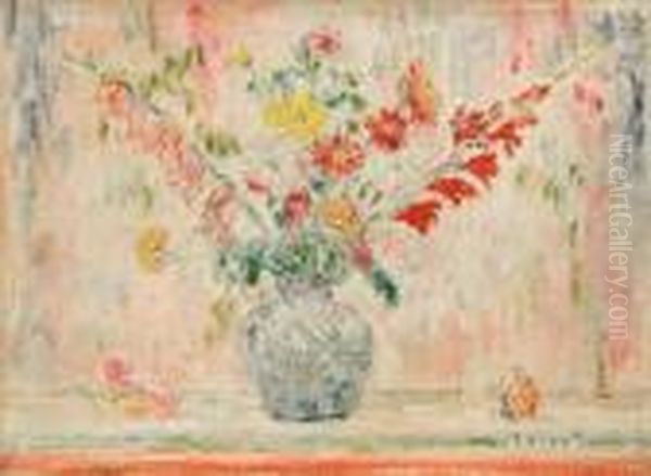 Fleurs Et Coquilles Oil Painting by James Ensor