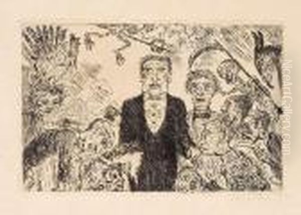 L'orgeuil (1904) Oil Painting by James Ensor