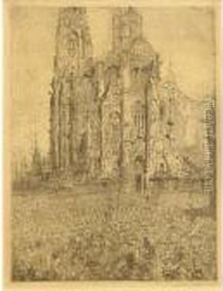 The Cathedral (t7) Oil Painting by James Ensor