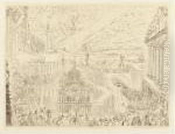 Prise D'une Ville Etrange (taevernier 33) by James Ensor