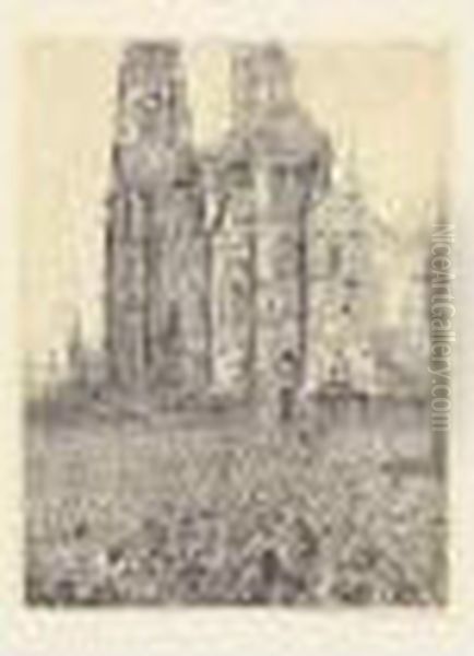 La Cathedrale Oil Painting by James Ensor