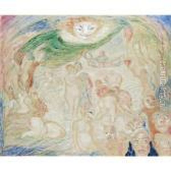 La Nuit De Walpurgis Oil Painting by James Ensor