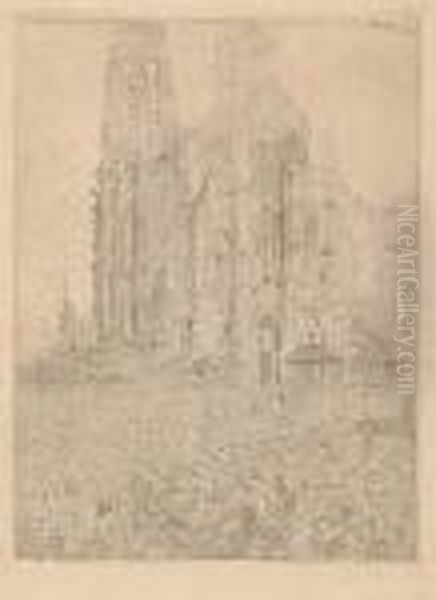 La Cathedrale, 1re Planche Oil Painting by James Ensor