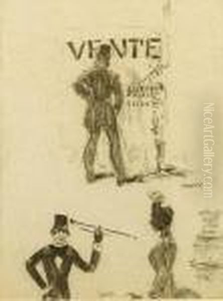 La Vente Oil Painting by James Ensor