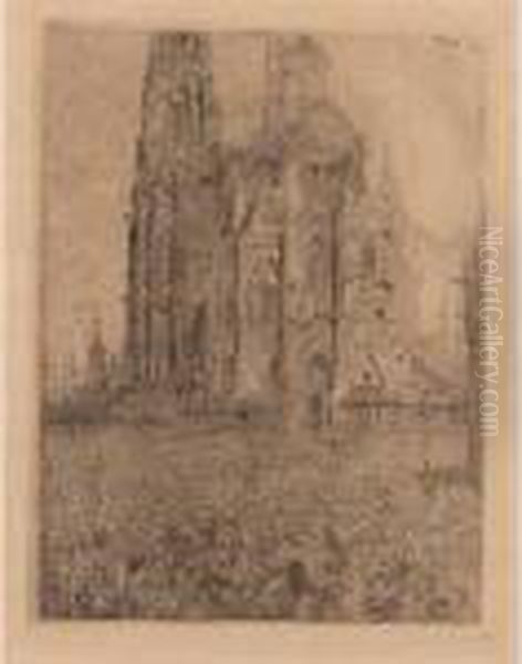 The Cathedral (t. 105) Oil Painting by James Ensor