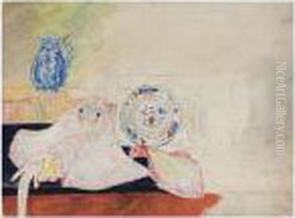 Nature Morte A La Raie Oil Painting by James Ensor