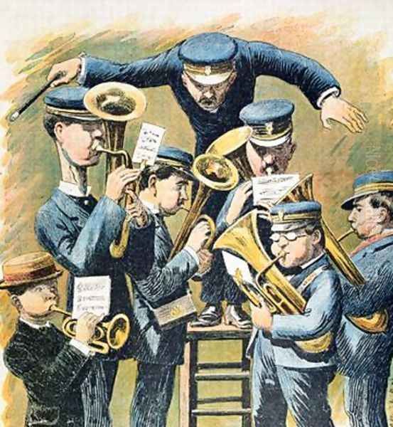 The Fanfare Oil Painting by Alfred Le Petit