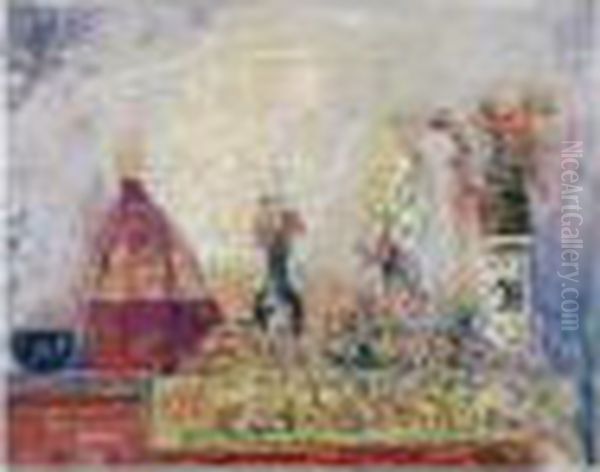 La Vierge Et La Mondaine Oil Painting by James Ensor