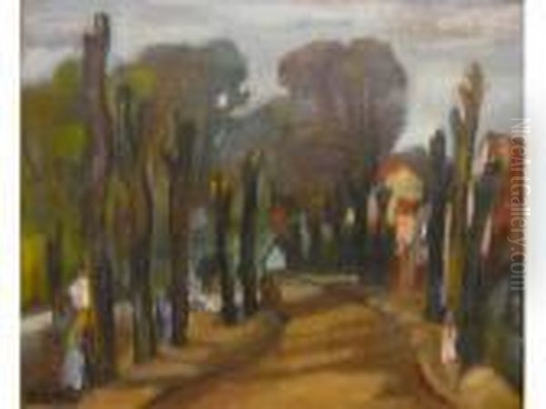 Paysage Orientaliste Oil Painting by Henri Epstein