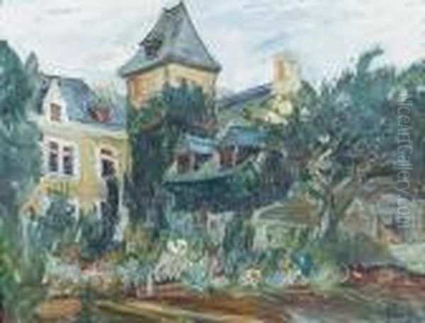 Nordfranzosisches Gutshaus. Oil Painting by Henri Epstein