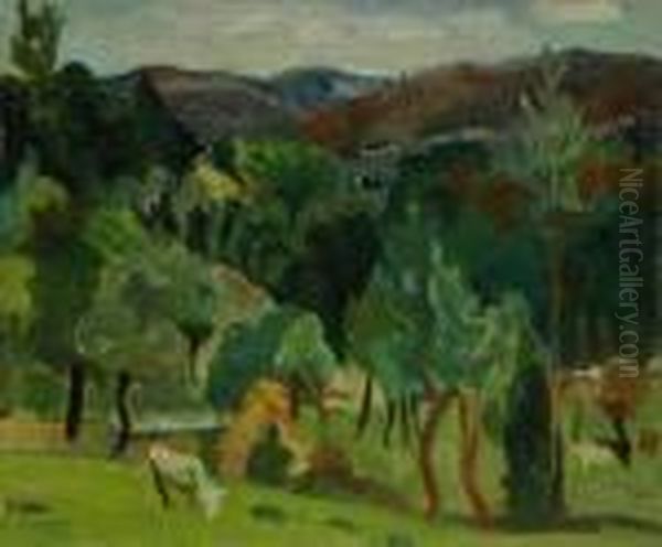 Landscape Oil Painting by Henri Epstein