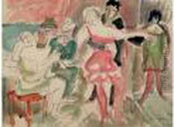 Etudie A
 Munich, Puis Arrive A Paris En 1911. A Montparnasse, Il Suit Les
 Cours D'une Academie Libre Et Reside A La Ruche Ou Il Se Lie A
 Kremegne, Modigliani Et Soutine. Deporte En Allemagne, Epstein
 Disparait En Oil Painting by Henri Epstein