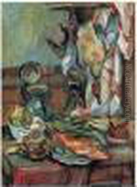 Nature Morte Au Gibier Oil Painting by Henri Epstein