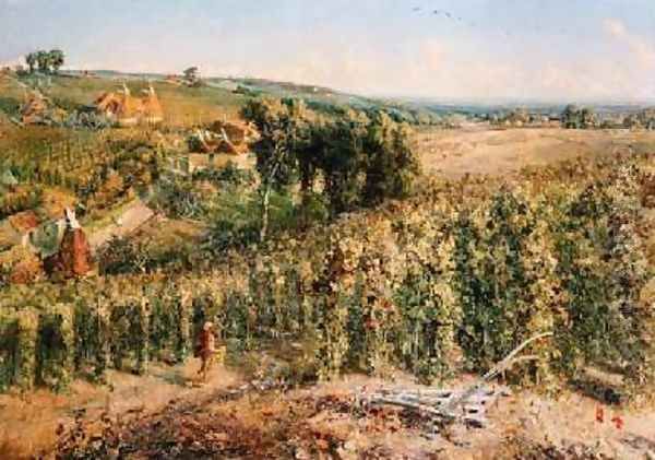 The Hop Garden Oil Painting by Cecil Gordon Lawson