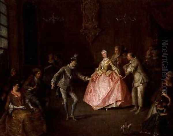 Before the Ball Oil Painting by Nicolas Lancret