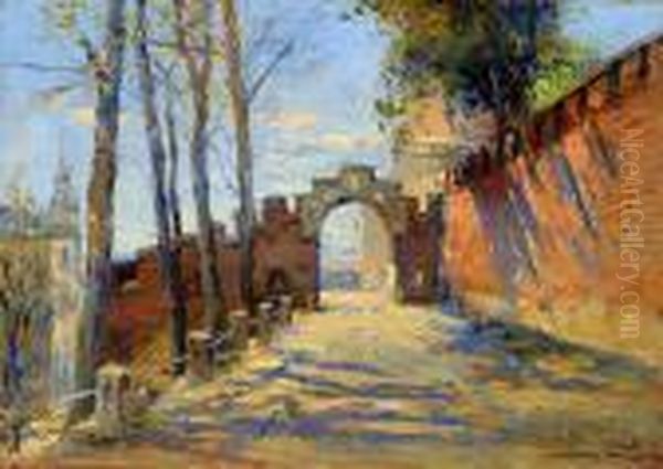 Droga Na Wawel Oil Painting by Erno Erb