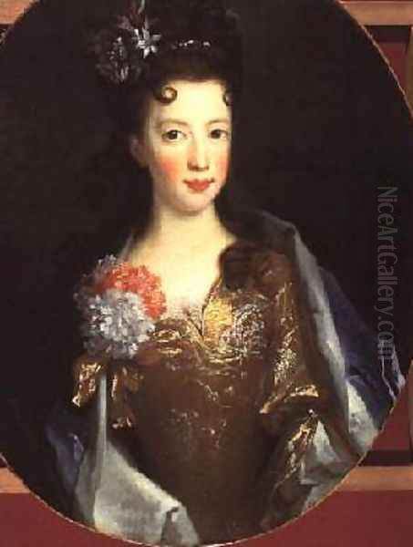 Princess Louisa Maria Teresa Stewart Oil Painting by Largilliere, Nicholas de