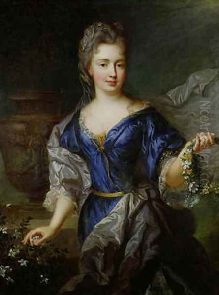 Marie-Anne de Bourbon 1666-1739 Oil Painting by Largilliere, Nicholas de