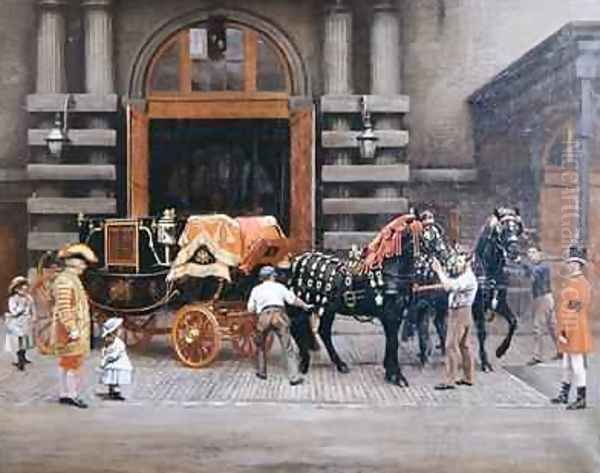 The Carriage of the Master of the Horse Oil Painting by Charles Augustus Henry Lutyens